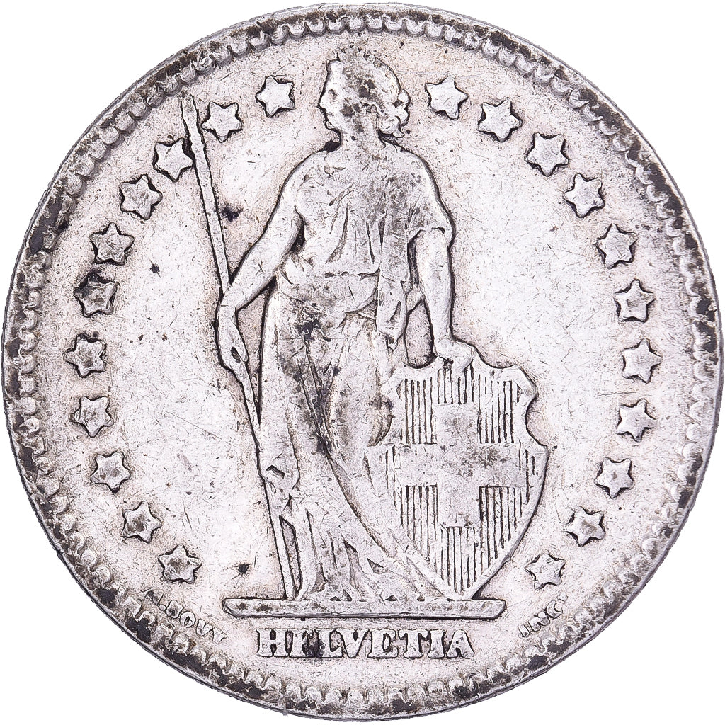 Schweiz, Franc, 1912, Bern, Silber, S+, KM:24