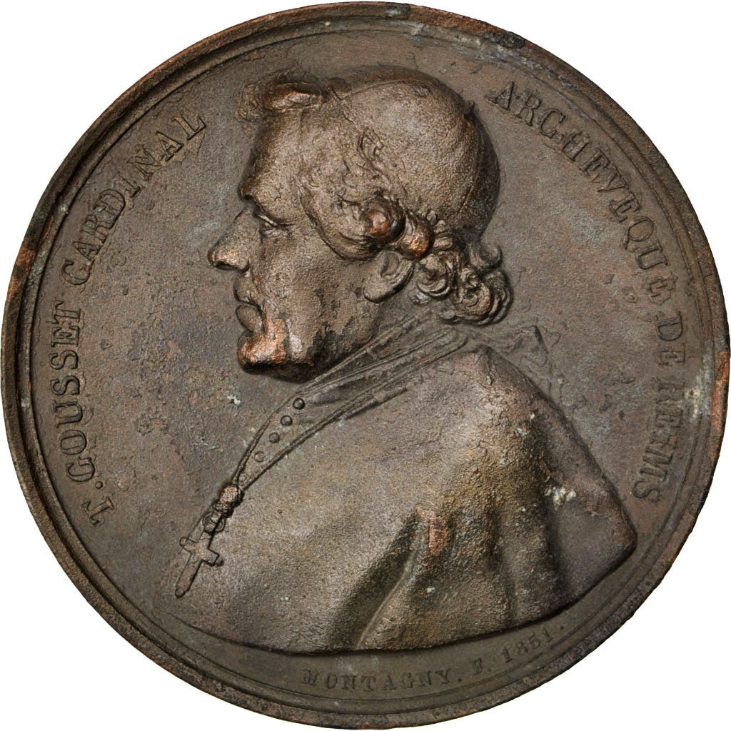 França, medalha, Segunda República Francesa, 1851, Cobre, Montagny, EF(40-45)