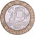 França, 10 Francs, Génie, 1990, Paris, Bimetálico, AU(50-53), Gadoury:827