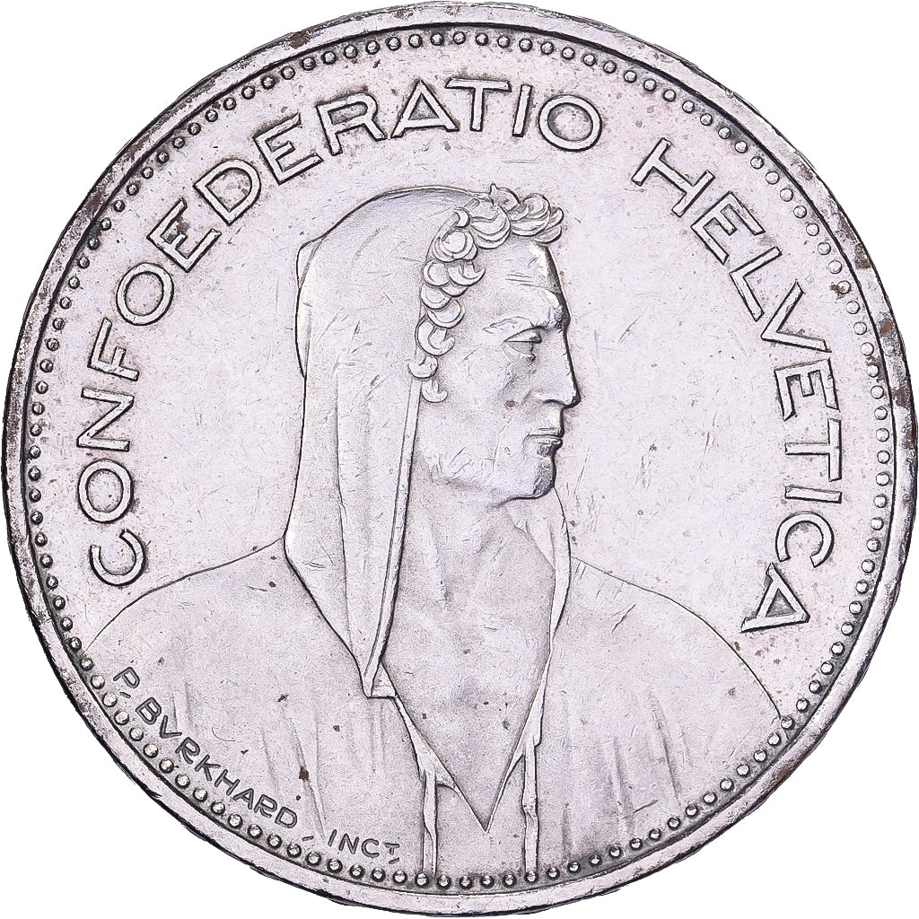 Zwitserland, 5 Francs, 1984, Bern, Cupro-nikkel, ZF, KM:40a.2