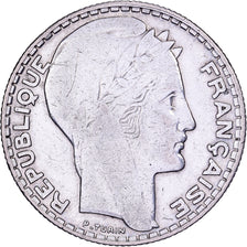 France, 10 Francs, Turin, 1932, Paris, Silver, EF(40-45), Gadoury:801, KM:878