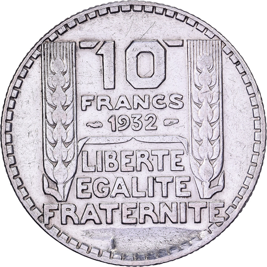 Francia, 10 Francs, Turin, 1932, Paris, Argento, BB, Gadoury:801, KM:878