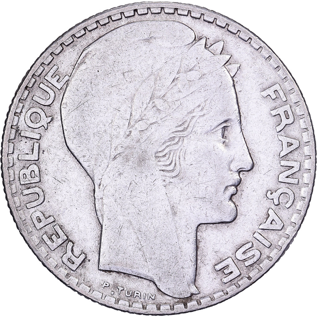 France, 10 Francs, Turin, 1934, Paris, Argent, TTB, Gadoury:801, KM:878