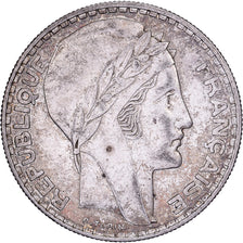 Francja, 20 Francs, Turin, 1934, Paris, Srebro, AU(50-53), Gadoury:852, KM:879