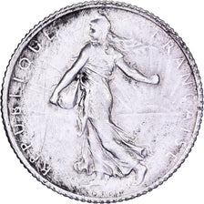 Francja, Franc, Semeuse, 1919, Paris, Srebro, EF(40-45), Gadoury:467, KM:844.1