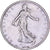 Frankrijk, Franc, Semeuse, 1918, Paris, Zilver, ZF+, Gadoury:467, KM:844.1