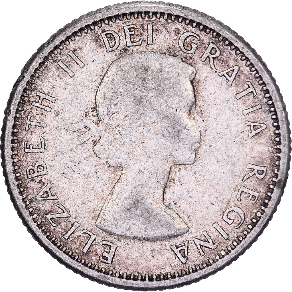 Denmark, Elizabeth II, 10 Cents, 1960, Ottawa, Silver, EF(40-45), KM:51