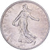 France, Franc, Semeuse, 1916, Paris, Silver, AU(50-53), Gadoury:467, KM:844.1
