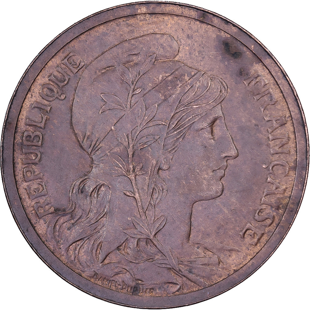 Frankreich, 2 Centimes, Dupuis, 1898, Paris, Bronze, SS, Gadoury:107, KM:841