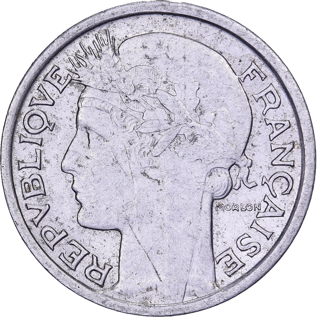 Frankrijk, 50 Centimes, Morlon, 1947, Paris, Aluminium, ZF, Gadoury:426b