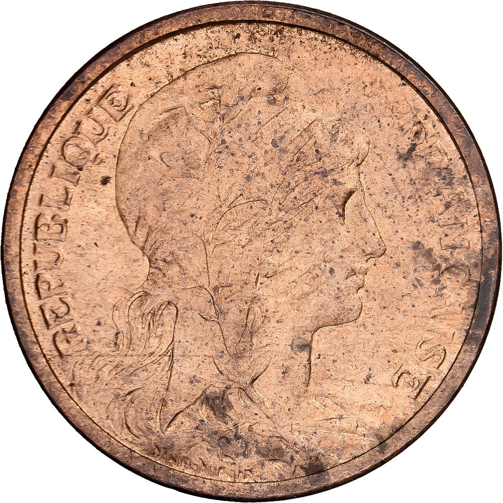 Frankrijk, Centime, Dupuis, 1898, Paris, Bronzen, ZF+, Gadoury:88, KM:840