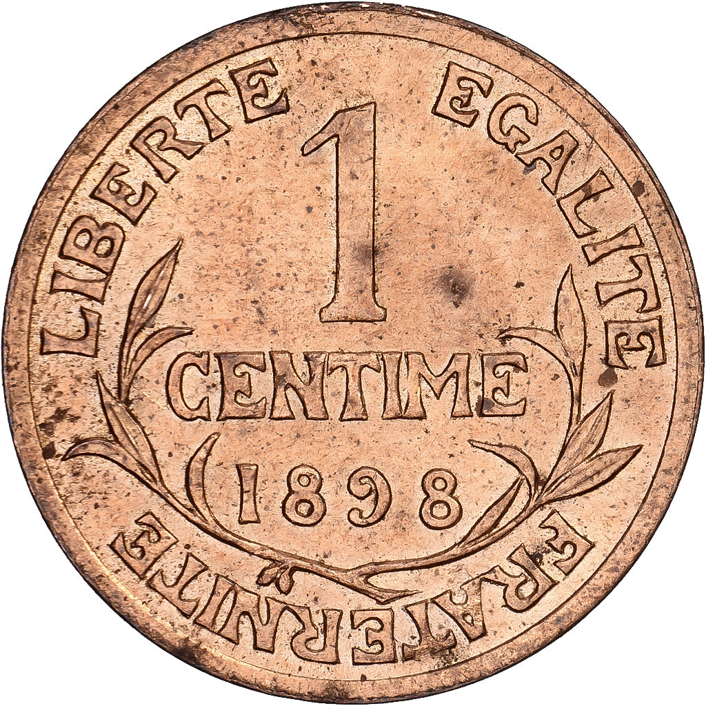 Frankrijk, Centime, Dupuis, 1898, Paris, Bronzen, ZF+, Gadoury:88, KM:840