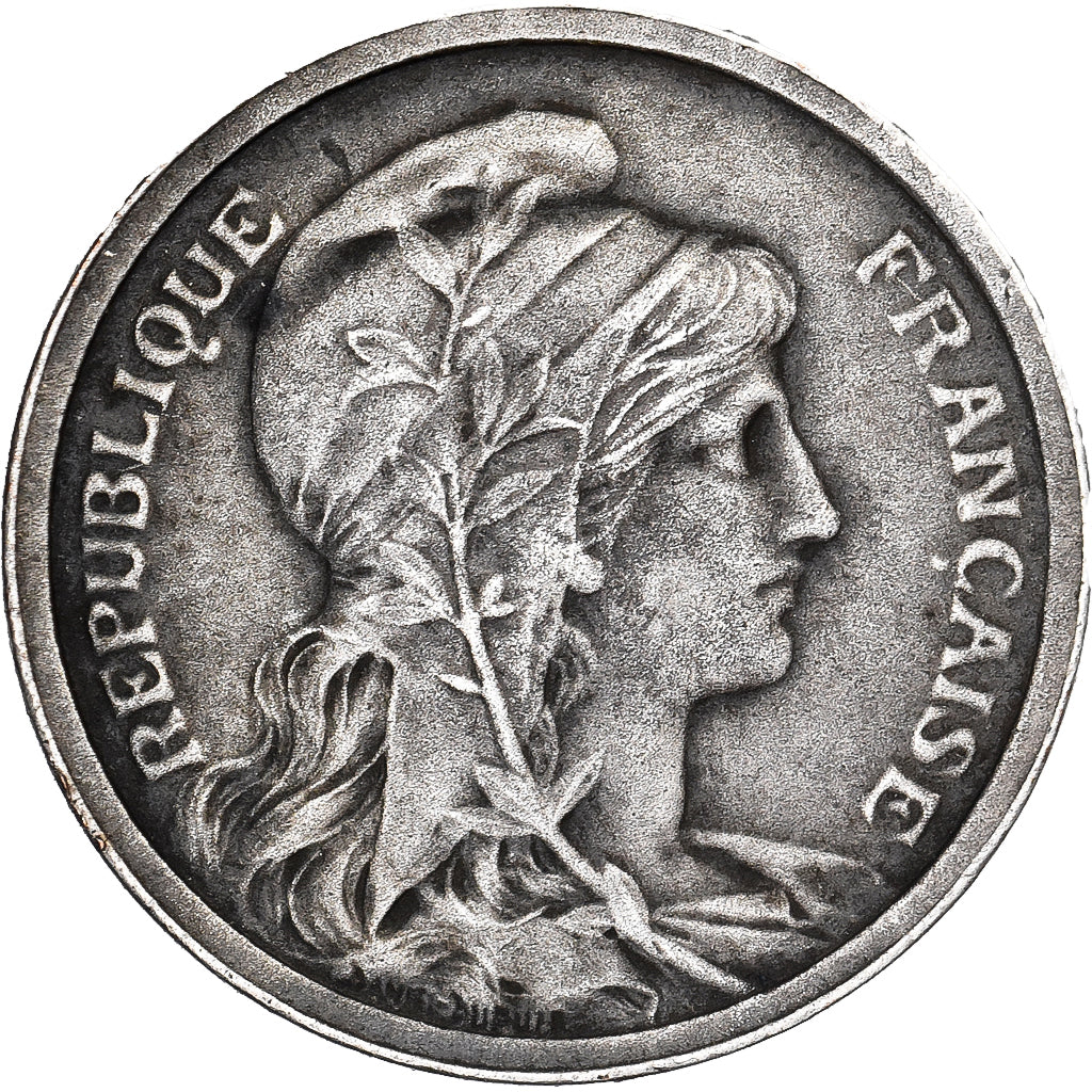Frankrijk, Centime, Dupuis, 1898, Paris, cuivre argenté, ZF+, Gadoury:90