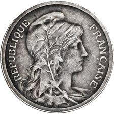 Frankrijk, Centime, Dupuis, 1898, Paris, cuivre argenté, ZF+, Gadoury:90
