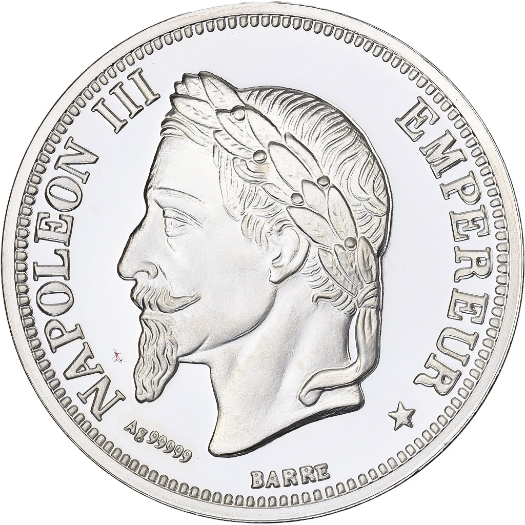 Frankrijk, 5 Francs, 1861, Zilver, Copy Silver, FDC
