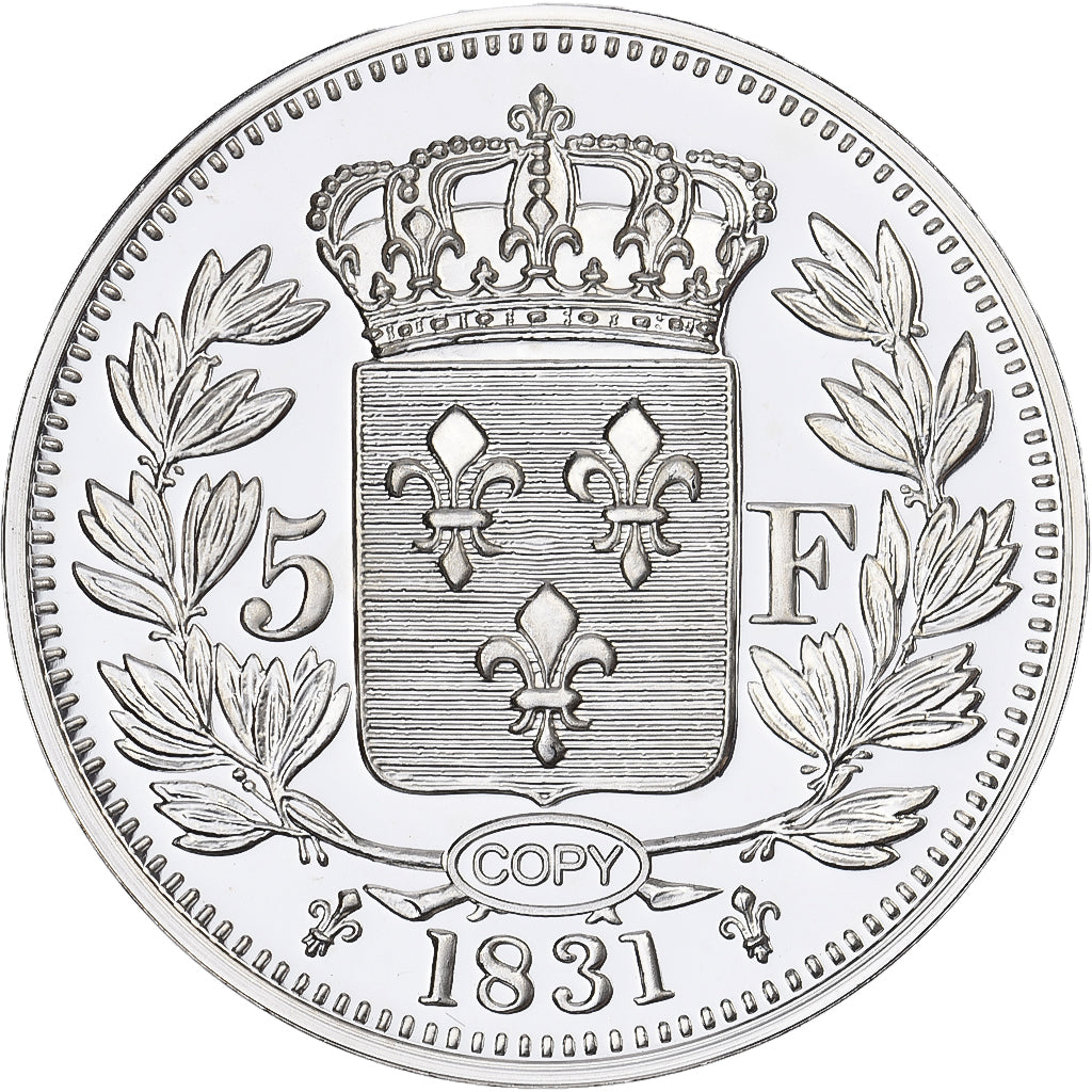 Frankrijk, 5 Francs, 1831, Zilver, Copy Silver, FDC