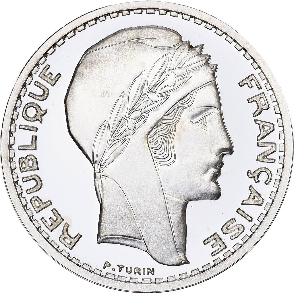 Frankrijk, 20 Francs, 1939, Zilver, Copy Silver, FDC