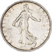 Francja, 5 Francs, Semeuse, 1967, Paris, Srebro, AU(50-53), Gadoury:770, KM:926