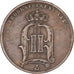 Suède, Oscar II, 5 Öre, 1880, Bronze, TB+, KM:736