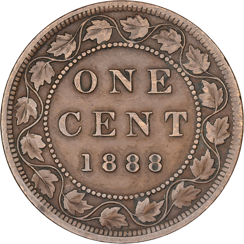 Canada, Victoria, Cent, 1888, Royal Canadian Mint, Brązowy, EF(40-45), KM:7