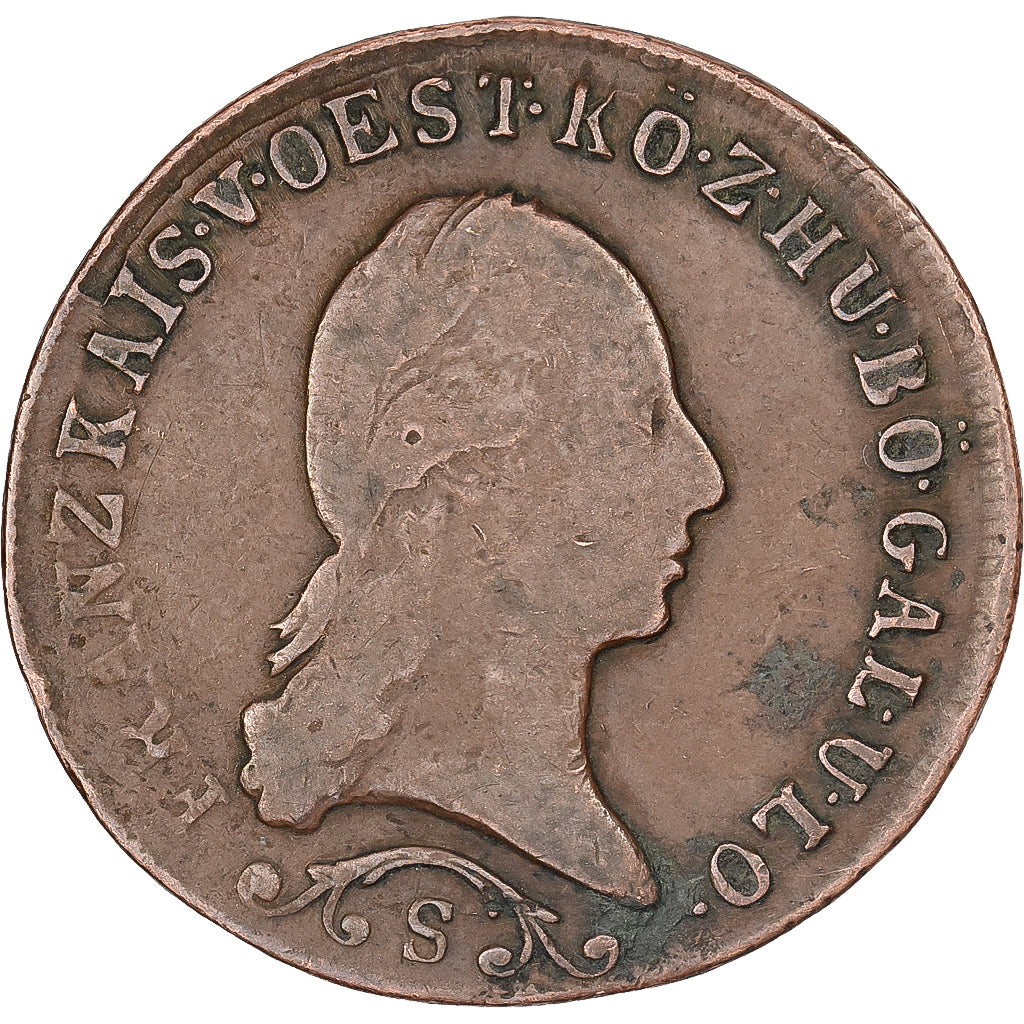 Austria, Franz II (I), Kreuzer, 1812, Schmollnitz, Cobre, BC+, KM:2112