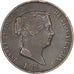 Spain, Isabel II, 25 Centimos, 1862, Segovia, Copper, EF(40-45), KM:615.2