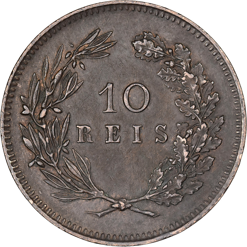 Portugal, Carlos I, 10 Reis, 1892, Portugal Mint, Bronze, SS, KM:532