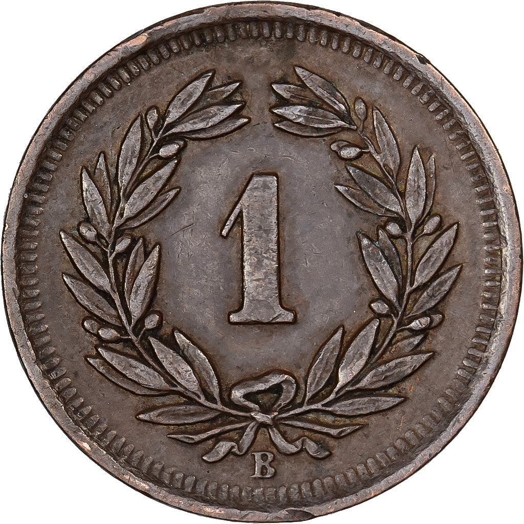 Zwitserland, Rappen, 1924, Bern, Bronzen, ZF+, KM:3.2