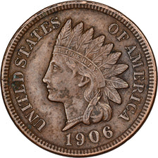Vereinigte Staaten, Cent, Indian Head Cent, 1906, U.S. Mint, Bronze, SS+, KM:90a