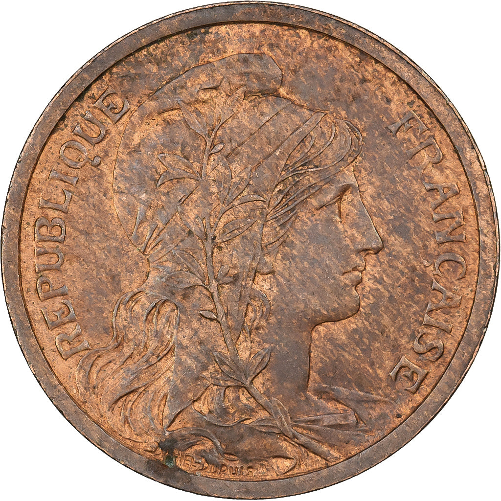 Francja, 2 Centimes, Dupuis, 1899, Paris, Brązowy, EF(40-45), Gadoury:107
