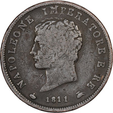 Italian States, KINGDOM OF NAPOLEON, Napoleon I, Soldo, 1811, Milan, Copper