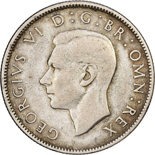 Gran Bretaña, George VI, Florin, Two Shillings, 1942, Plata, MBC, KM:855