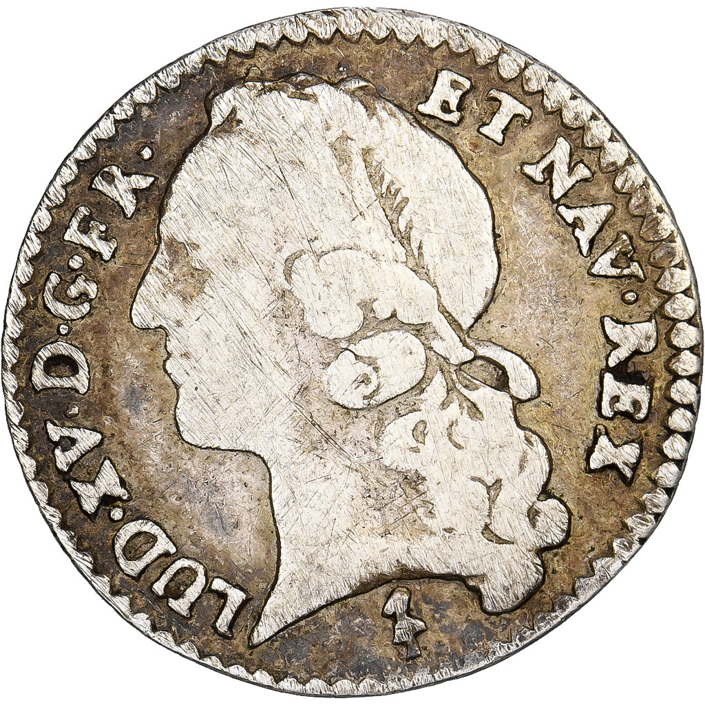 Francia, Louis XV, 6 Sols, 1/20 ECU, 1/20 Écu au bandeau (6 sols), 1750, Lille