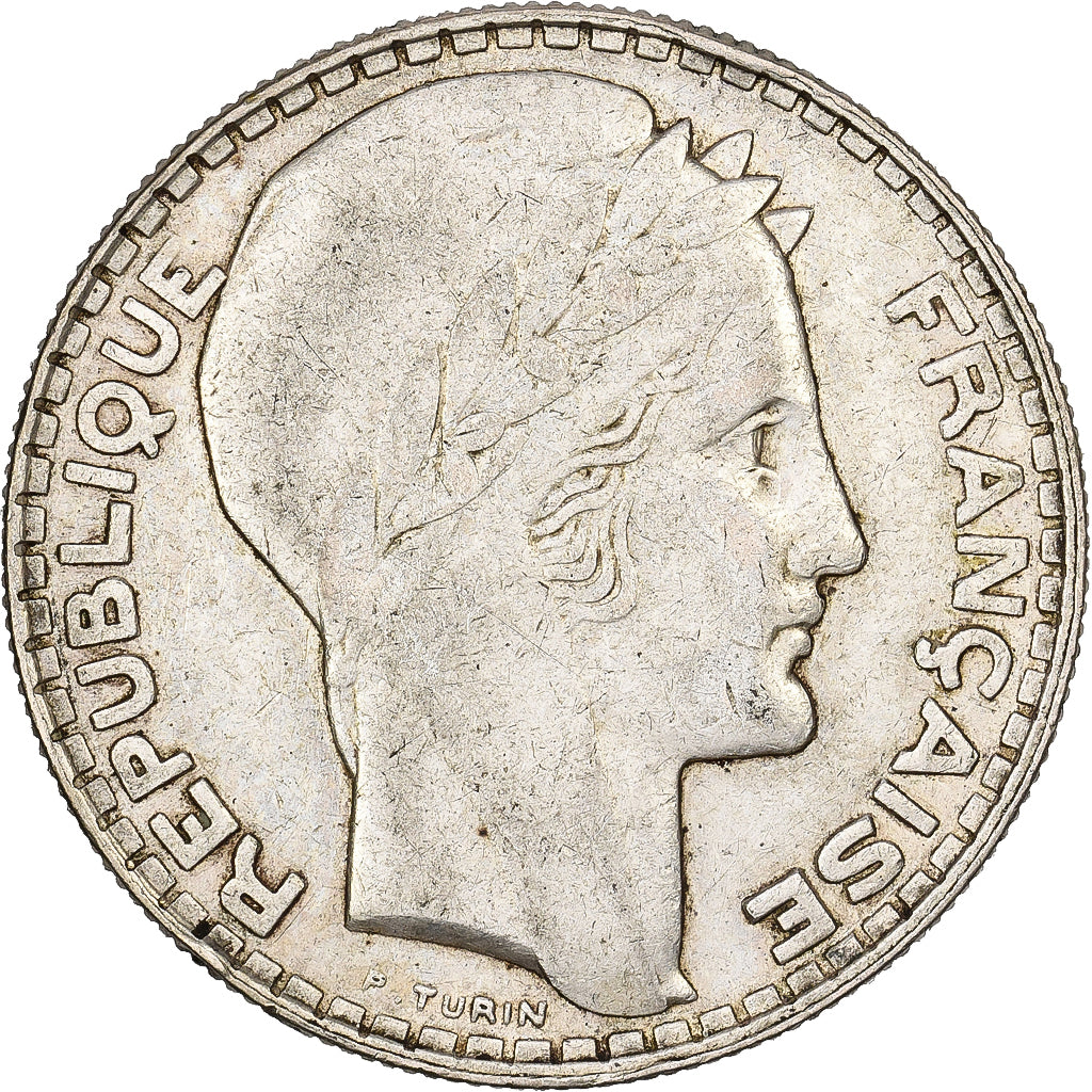 Frankreich, 20 Francs, Turin, 1929, Paris, Silber, SS, Gadoury:852, KM:879