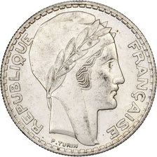 Frankreich, 20 Francs, Turin, 1934, Paris, Silber, VZ, Gadoury:852, KM:879
