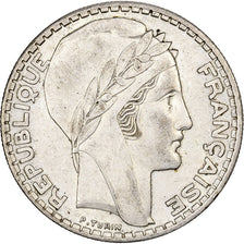 Frankreich, 20 Francs, Turin, 1938, Paris, Silber, VZ, Gadoury:852, KM:879
