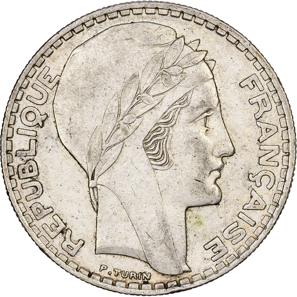 Frankreich, 20 Francs, Turin, 1938, Paris, Silber, SS+, Gadoury:852, KM:879