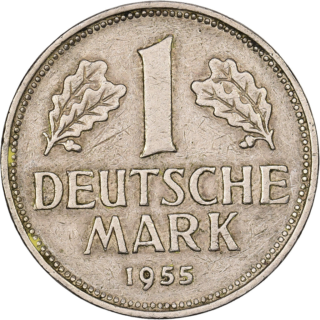 Bundesrepublik Deutschland, Mark, 1955, Hambourg, Kupfer-Nickel, SS, KM:110