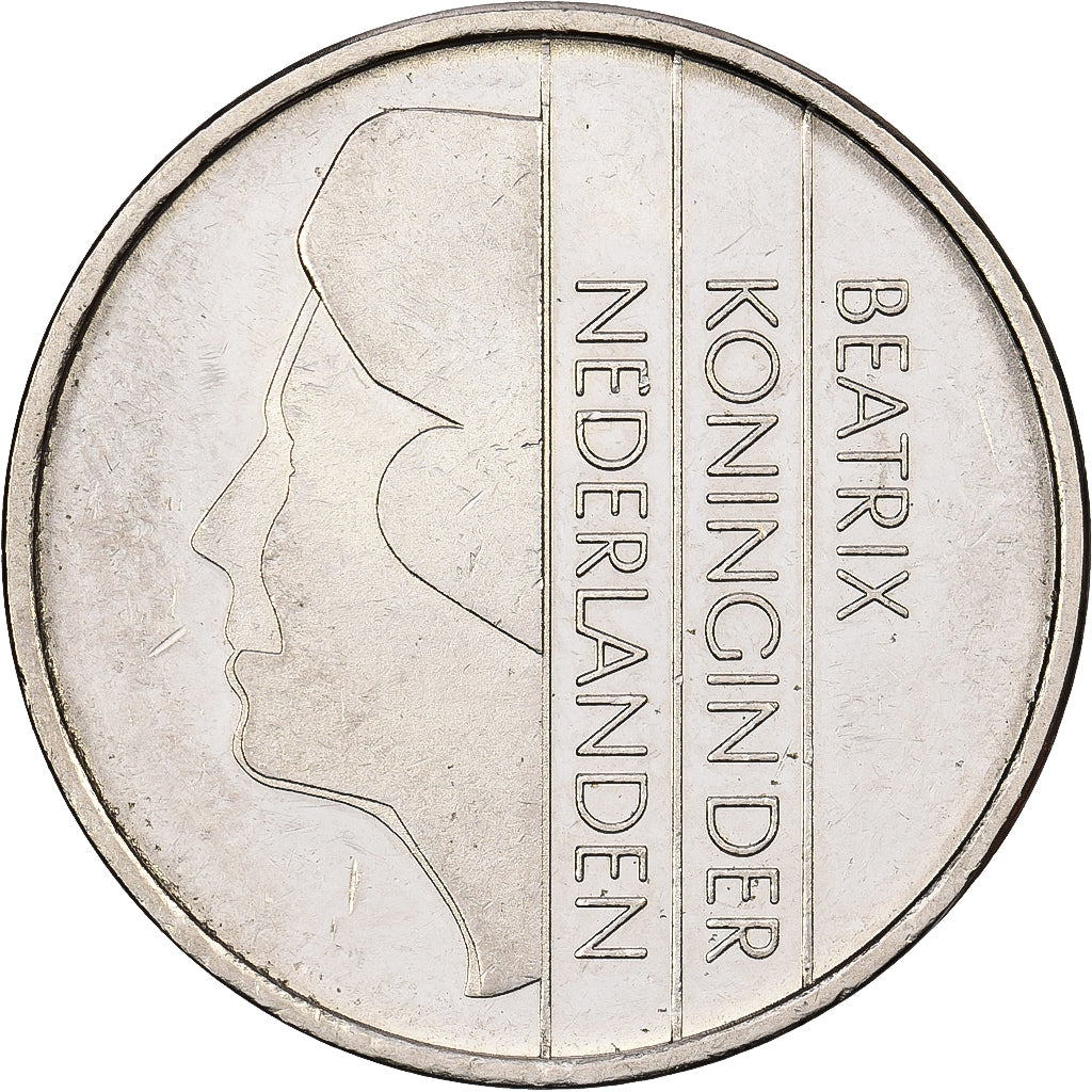 Holandia, Beatrix, Gulden, 1999, Nikiel, AU(55-58), KM:205