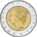 Italy, 500 Lire, 1992, Rome, Bi-Metallic, AU(50-53), KM:111