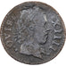 Francia, Louis XIV, Denier Tournois, 1649, Paris, Cobre, BC+, Gadoury:70