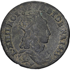 France, Louis XIV, Liard, Liard de France au buste juvénile, deuxième type