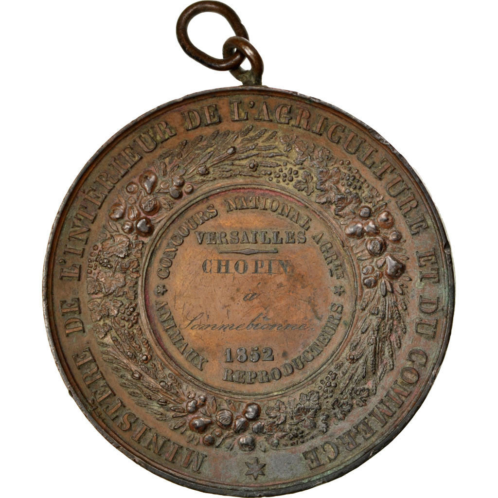 Frankreich, Medaille, French Second Republic, 1852, Bronze, Caqué, SS+