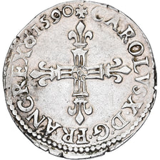 Frankreich, Charles X, 1/4 d'écu à la croix de face, 1690, Rouen, Silber, SS+