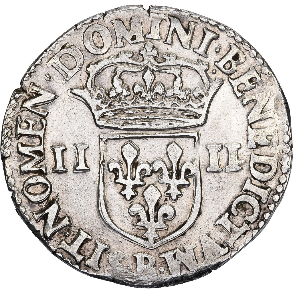 Francia, Charles X, 1/4 d'écu à la croix de face, 1690, Rouen, Argento, BB+