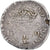 Francia, Henri III, Teston, 4e type au col plat, 1576, La Rochelle, Plata, MBC