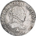 Frankrijk, Henri III, 1/2 franc au col gaufré, 1587, Paris, Zilver, ZF
