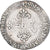 Francia, Henri III, 1/2 franc au col gaufré, 1587, Paris, Plata, MBC