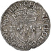 France, Henri III, Douzain aux deux H, 1587, Rouen, Billon, TTB, Gadoury:469
