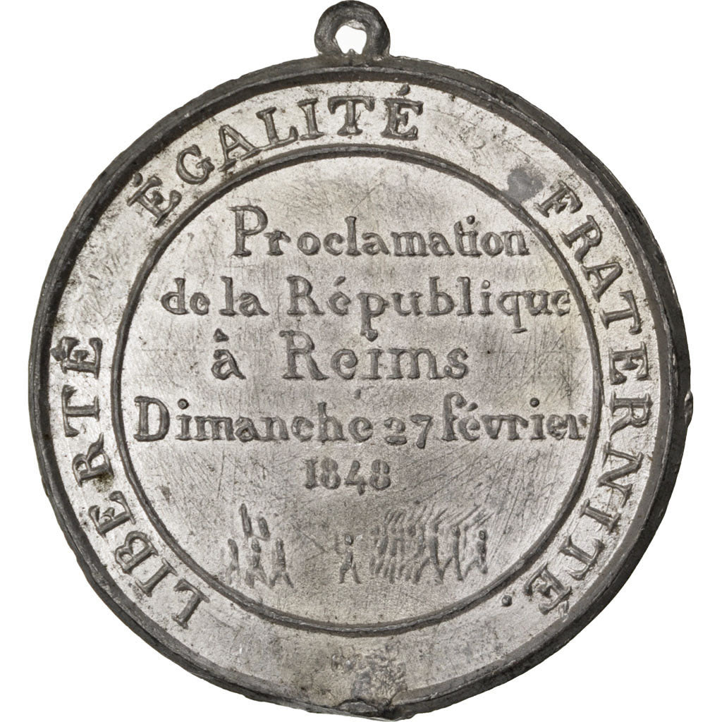 Francia, medaglia, French Second Republic, 1848, Stagno, SPL-